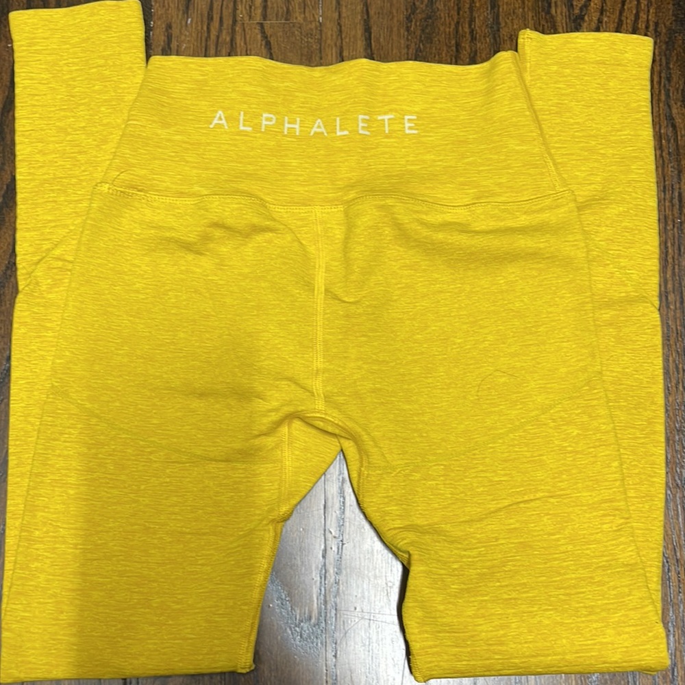 Alphalete Revival R6 Leggings - Bright Yellow